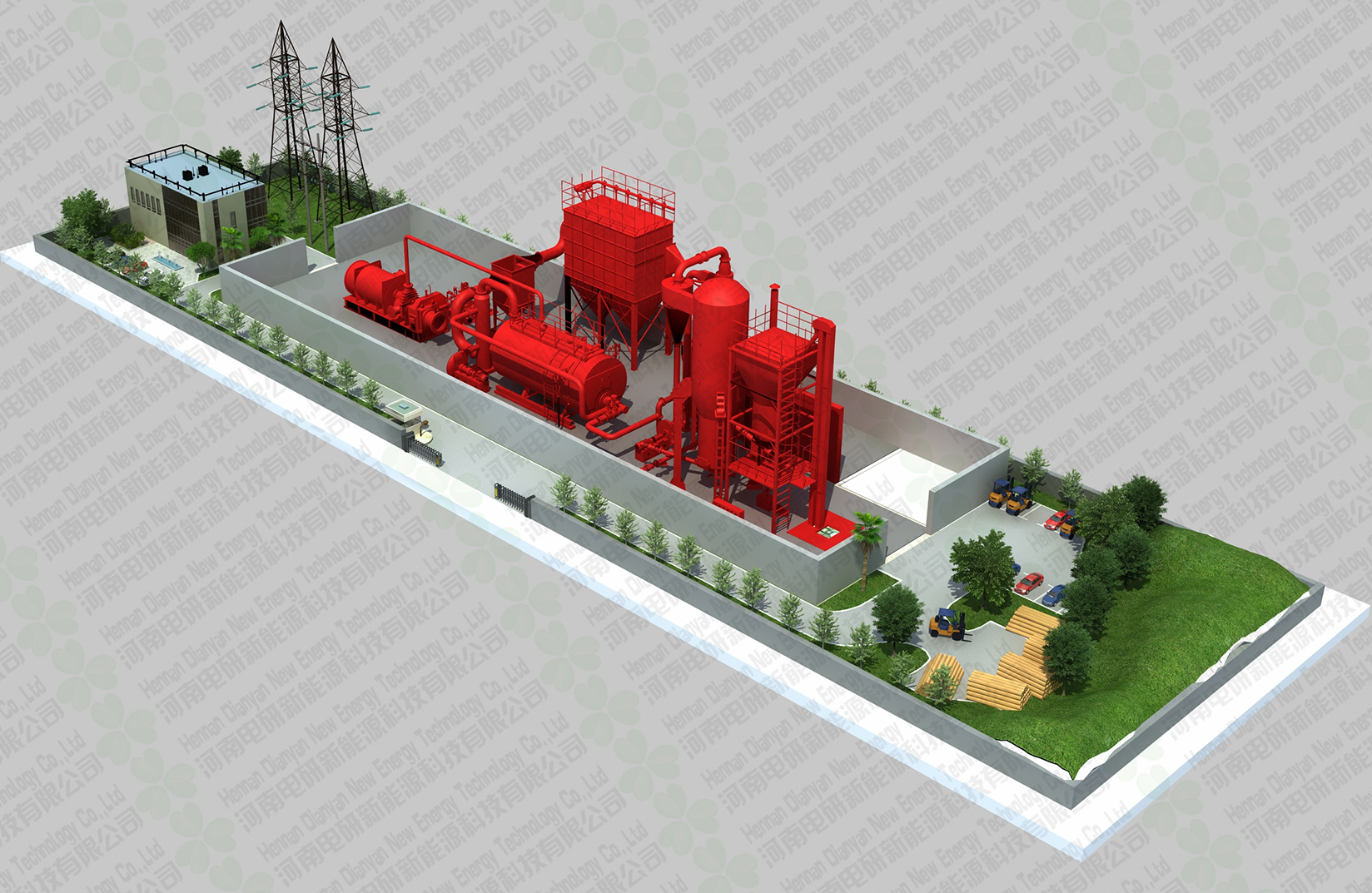 Outdoor Gasification Plant